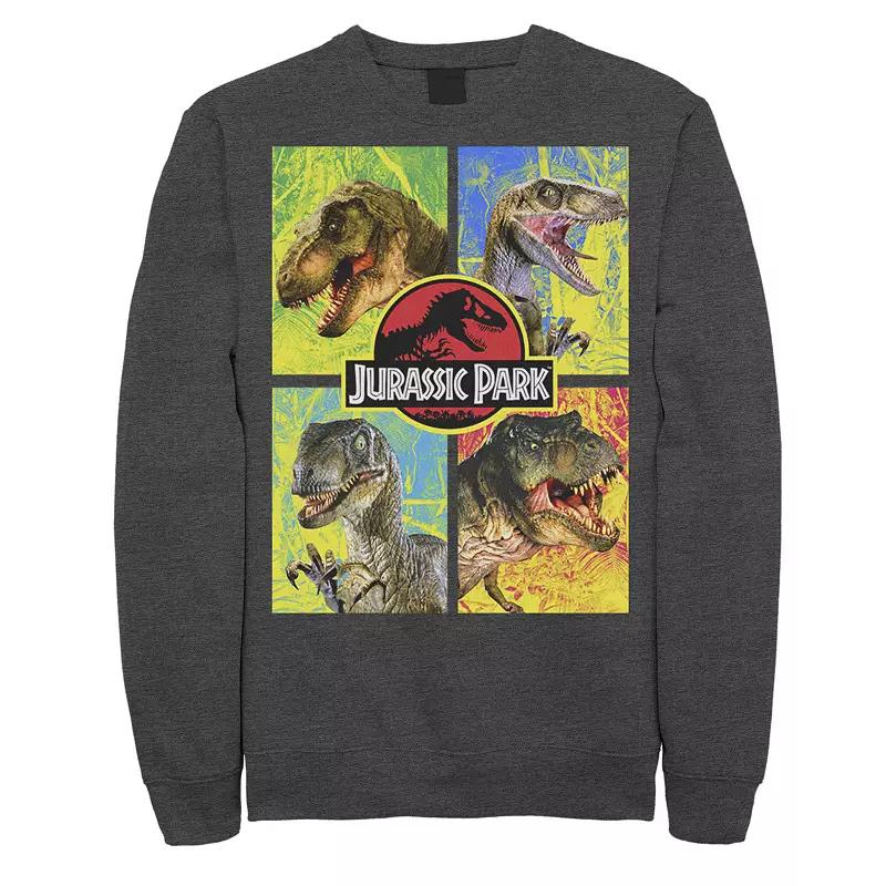 Men's Jurassic Park Four Different Dinosaur Faces Sweatshirt,  Product Image