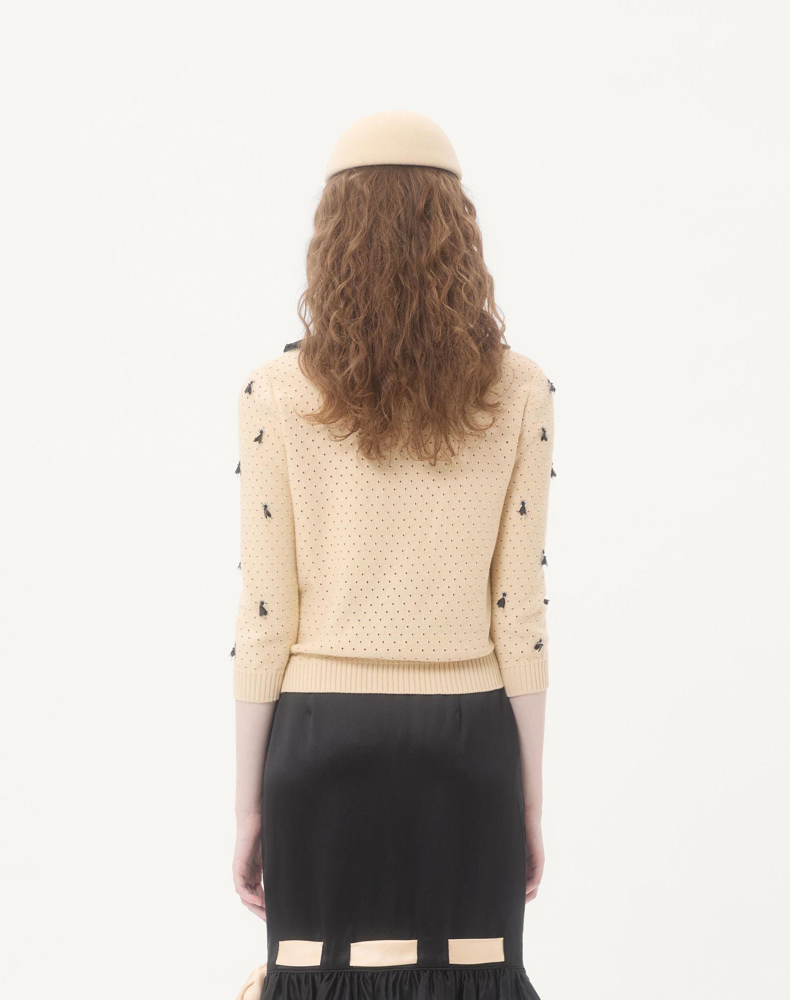 Embroidered Cotton Cardigan Product Image