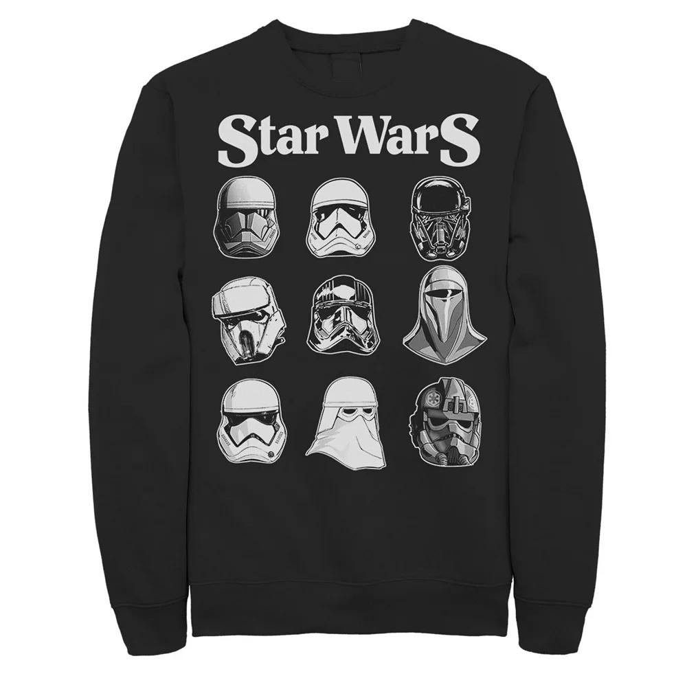 Men's Star Wars Storm Trooper Helmets Poster Sweatshirt,  Product Image