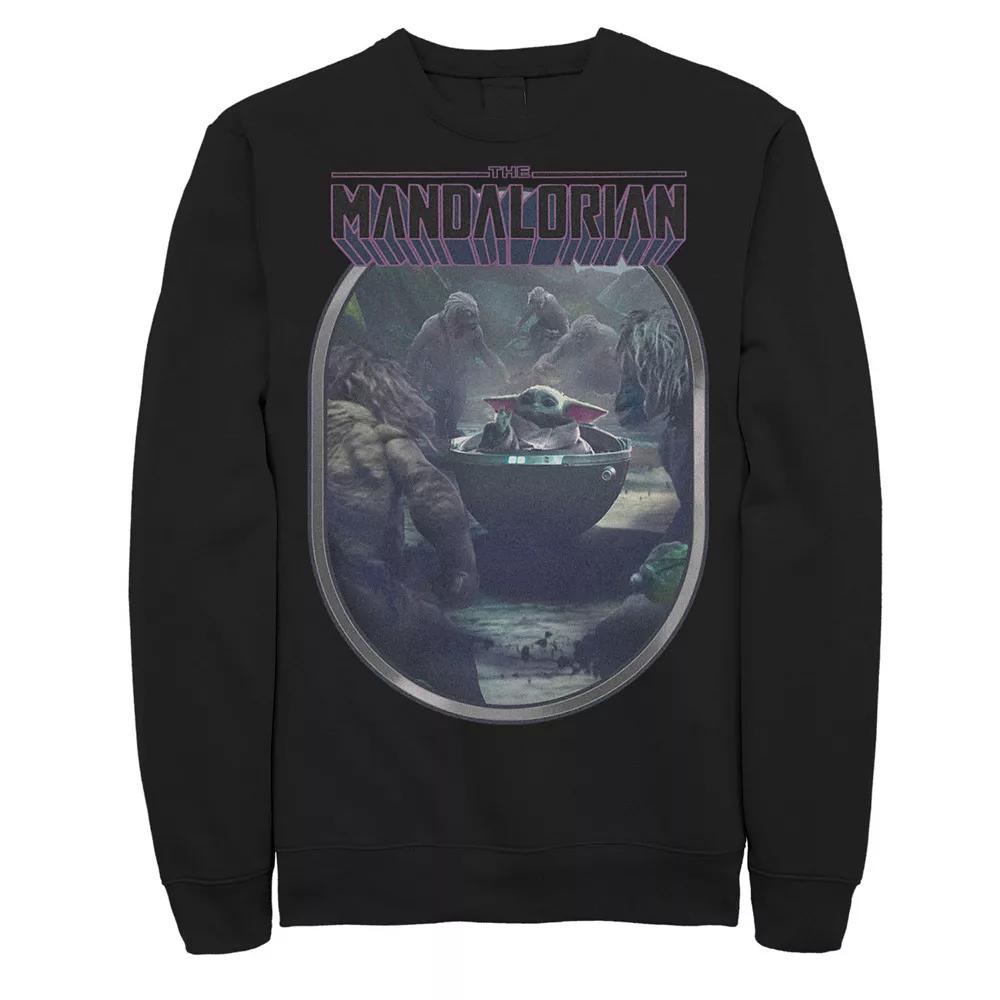 Big & Tall Star Wars The Mandalorian & The Child Foggy Portrait Fleece Sweatshirt, Men's,  Product Image