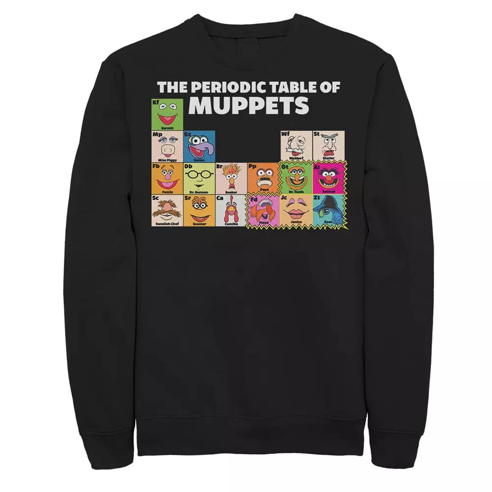 Disney's The Muppets Big & Tall Periodic Table Of The Muppets Fleece Sweatshirt, Men's,  Product Image