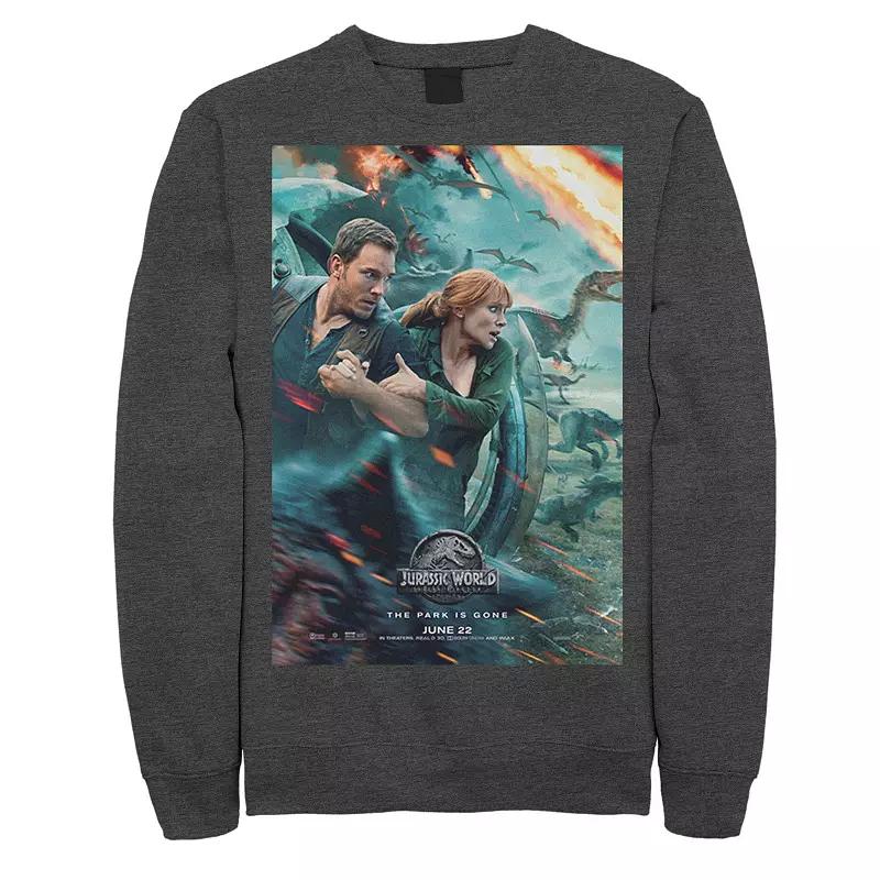 Men's Jurassic World Two Owen Claire Movie Poster Sweatshirt,  Product Image