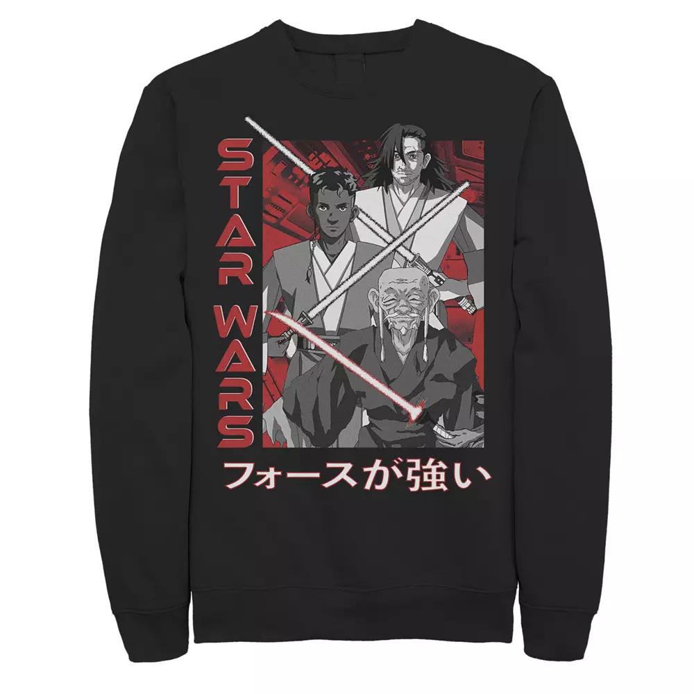 Men's Star Wars Visions Anime Kanji Poster Graphic Fleece,  Product Image