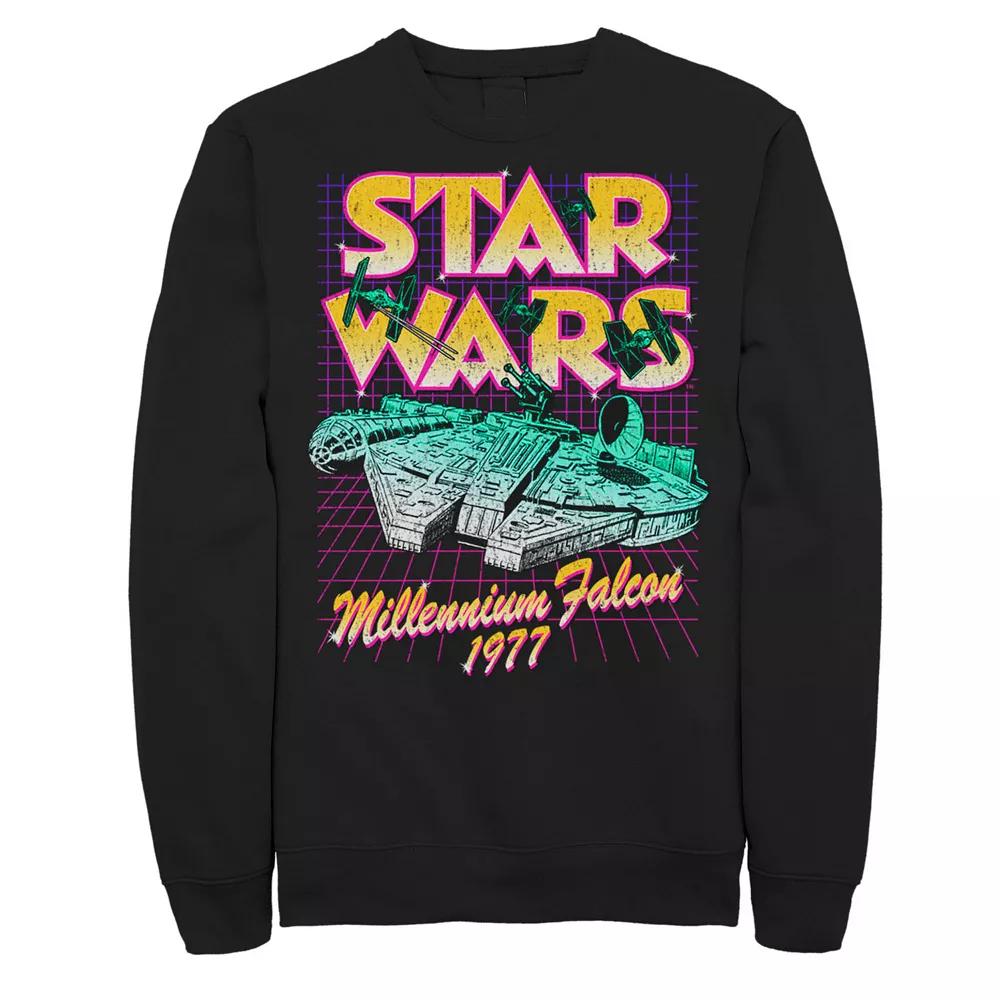 Disney's Star Wars Men's Millennium Falcon Retro Portrait Fleece,  Product Image