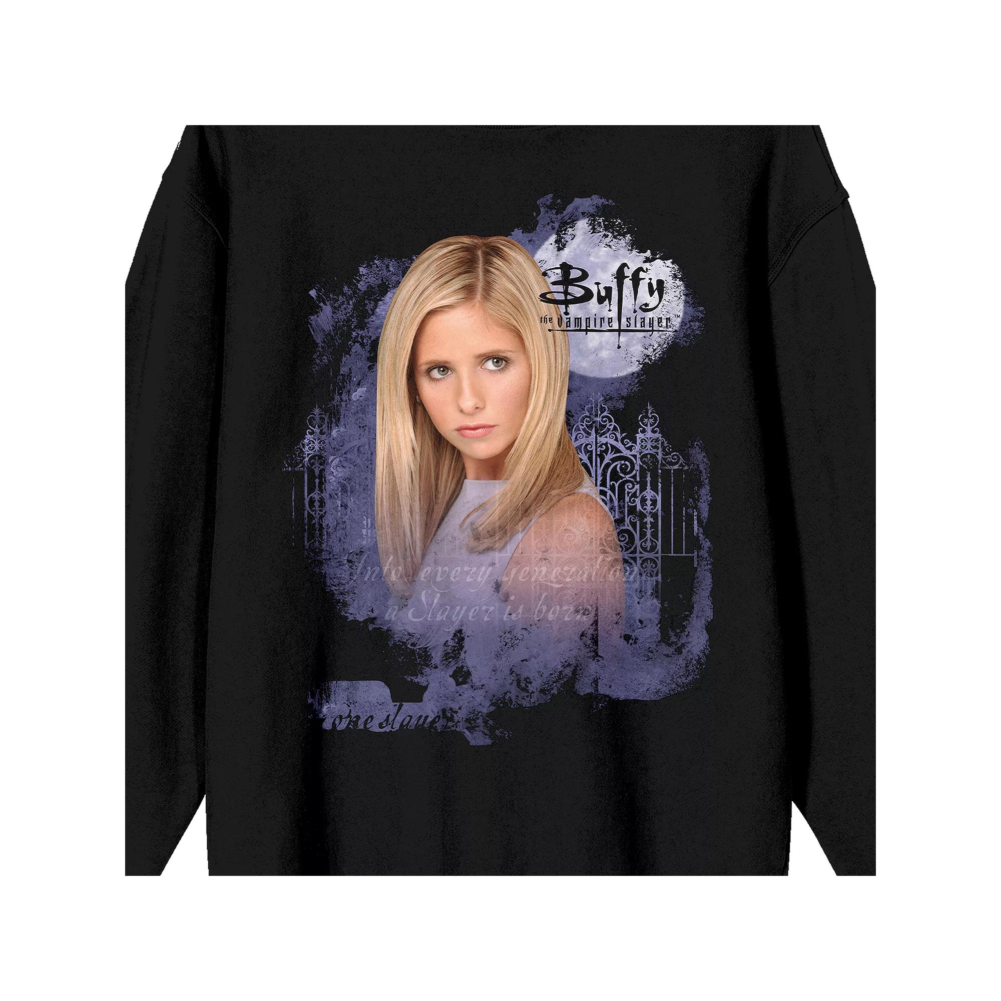 Men's Buffy The Vampire Slayer Long Sleeve Graphic Tee, Size: XL, Black Product Image