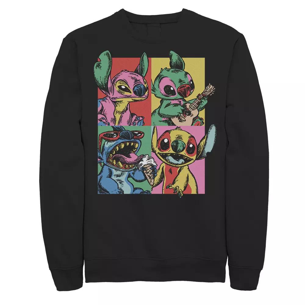 Disney's Lilo And Stitch Grunge Stitch Boxed Up Men's Sweatshirt,  Product Image