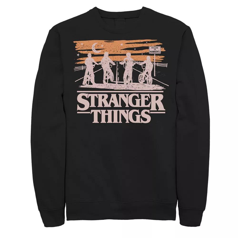 Big & Tall Netflix Stranger Things Night Silhouettes Fleece Sweatshirt, Men's,  Product Image