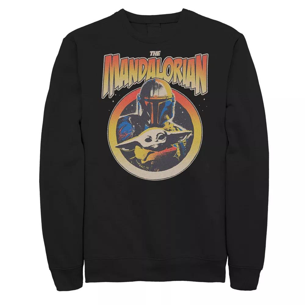 Big & Tall Star Wars The Mandalorian Mando And Child Fleece Sweatshirt, Men's,  Product Image