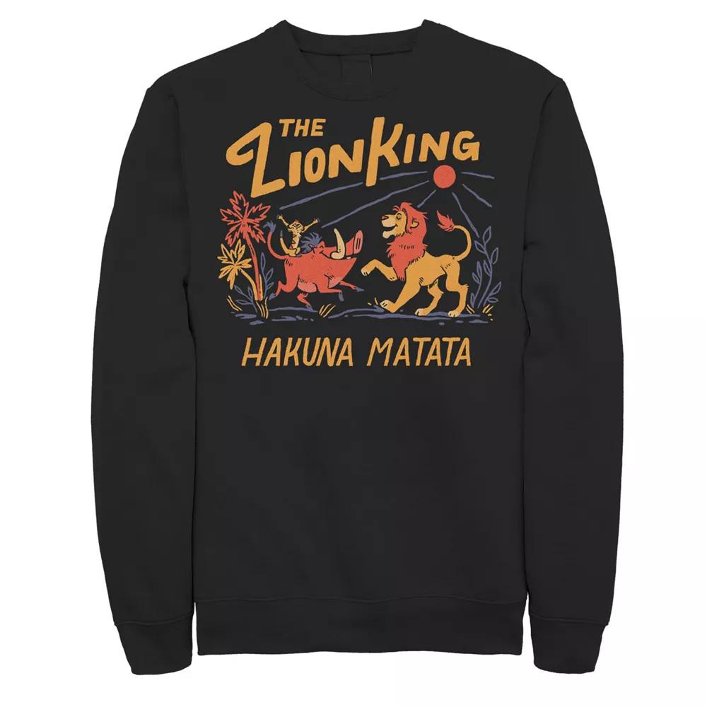 Disney's The Lion King Hakuna Matata Bold Text Men's Sweatshirt,  Product Image