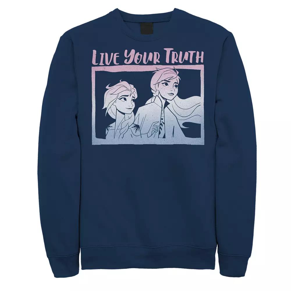 Men's Frozen 2 Elsa Neon Gradient Sweatshirt,  Product Image