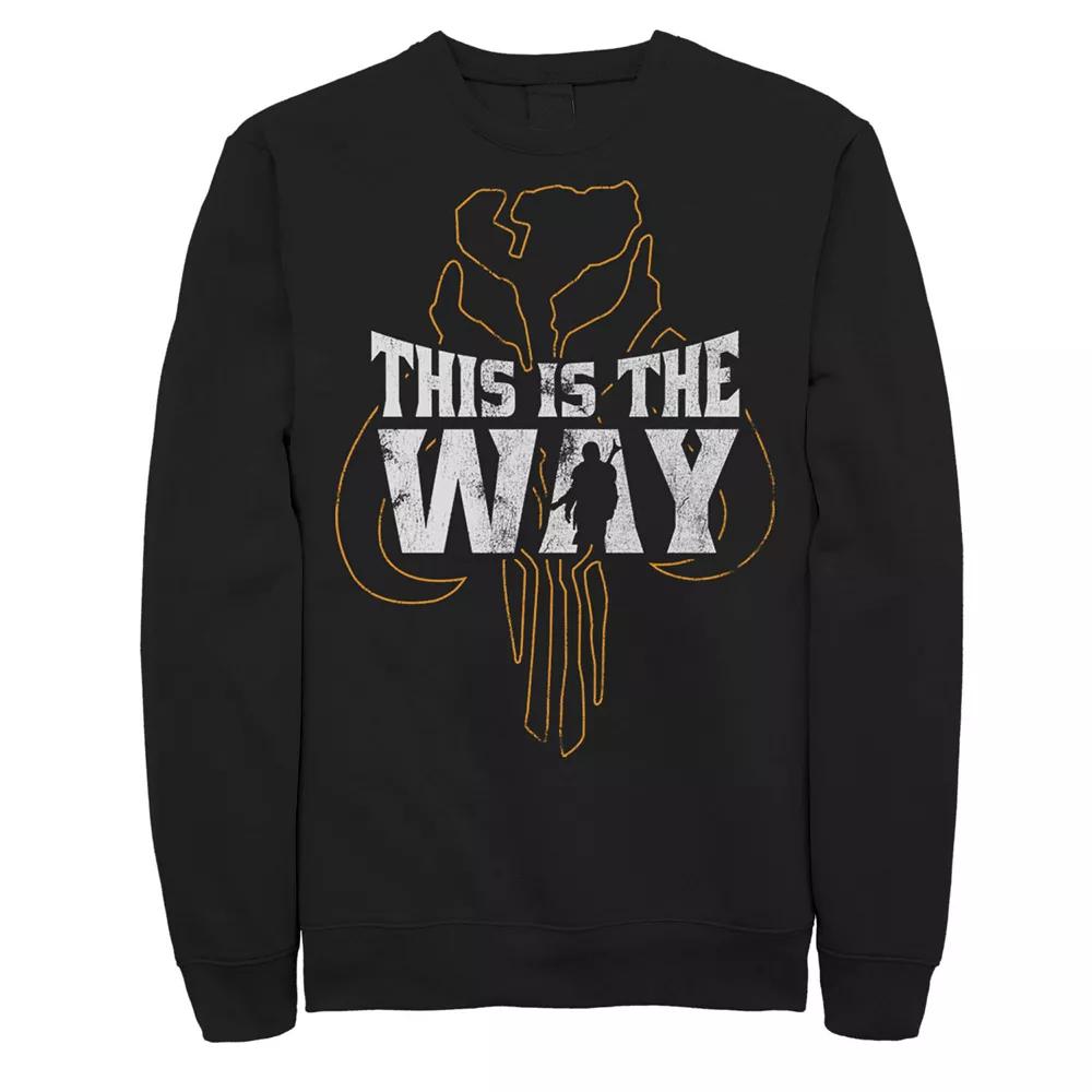 Men's Star Wars The Mandalorian This Is The Way Mythosaur Overlay Sweatshirt,  Product Image