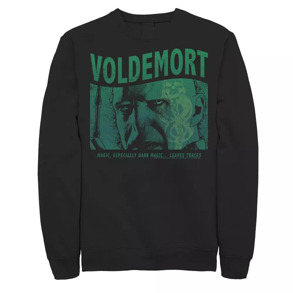 Men's Harry Potter Voldemort Dark Magic Leaves Traces Sweatshirt, Size: Medium, Black Product Image