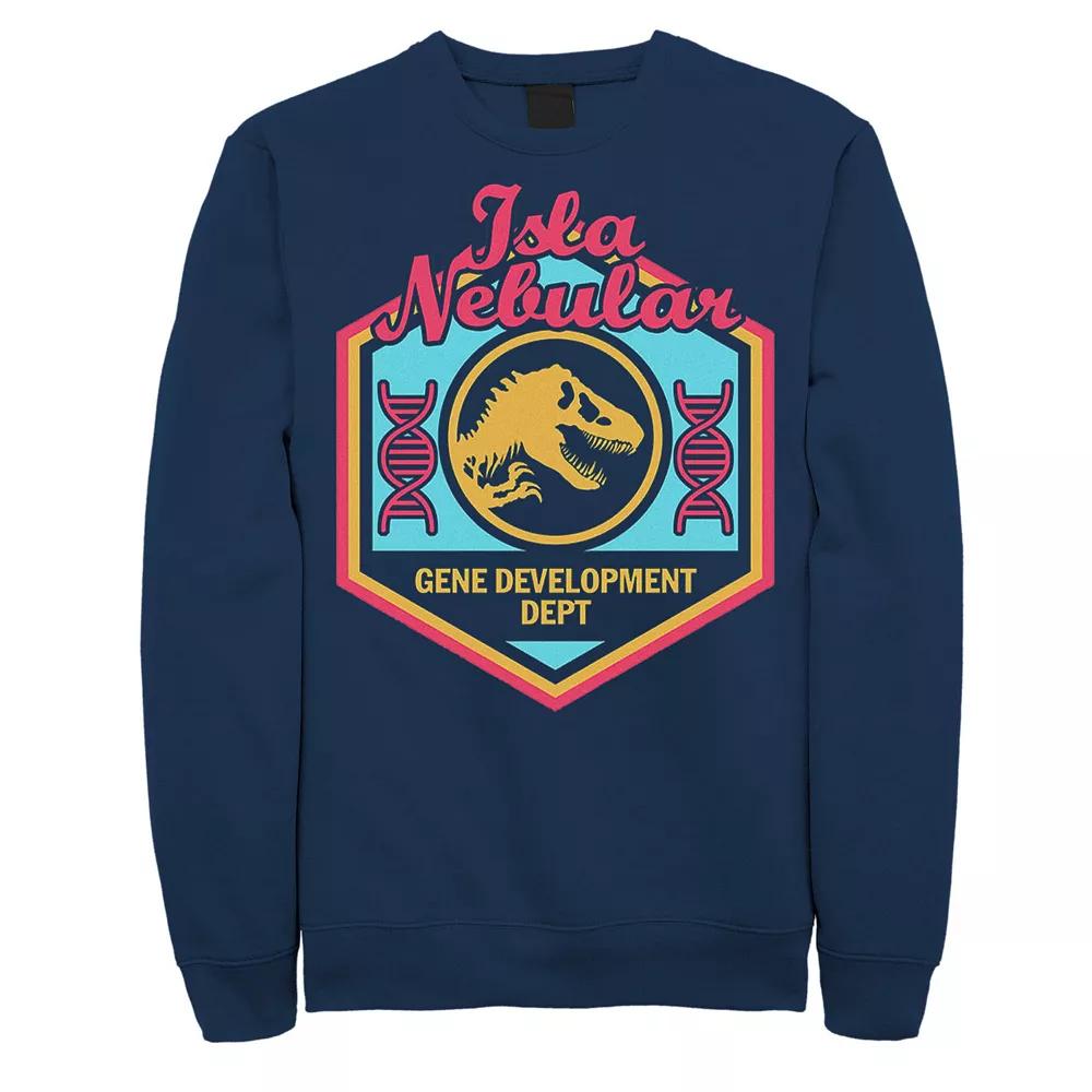 Men's Jurassic World Isla Nebular Gene Dept. Badge Sweatshirt,  Product Image