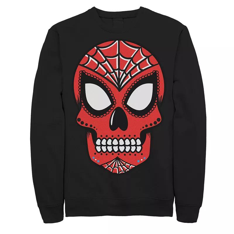 Men's Marvel Spider-Man Sugar Skull Fleece,  Product Image