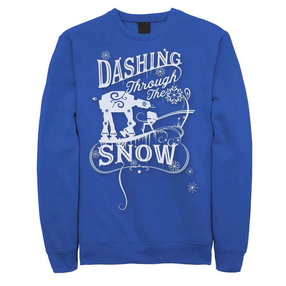 Men's Star Wars AT-AT "Dashing Through Snow" Christmas Sweatshirt,  Product Image