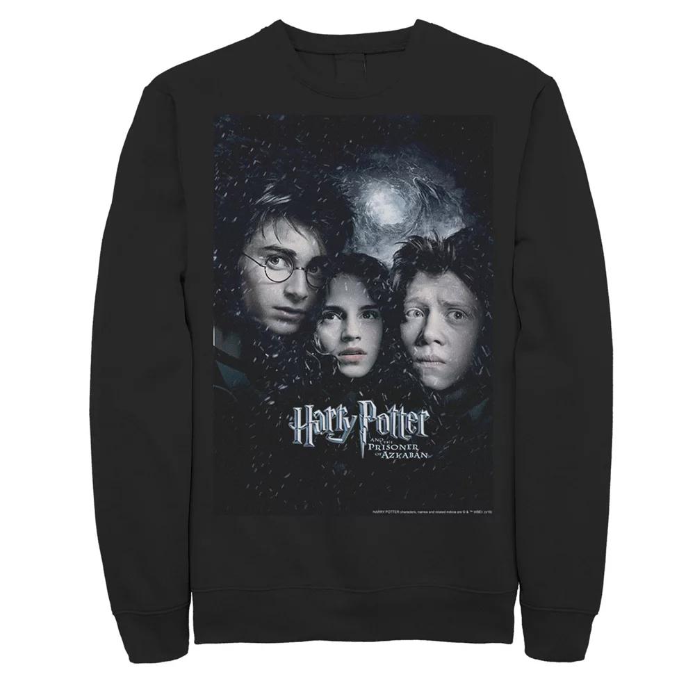 Men's Harry Potter Prisoner Of Azkaban Harry Ron Hermione Poster Fleece Graphic Pullover,  Product Image