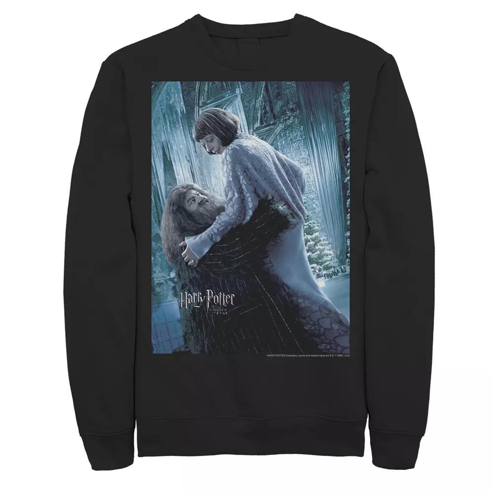Men's Harry Potter Hagrid And Madame Maxim Character Poster Fleece Graphic Pullover,  Product Image