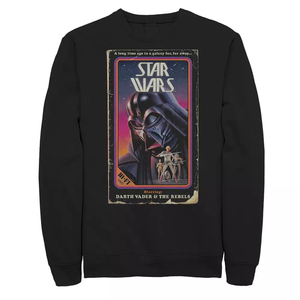 Big & Tall Star Wars Darth Vader Vintage Video Cover Z1 Sweatshirt, Men's,  Product Image