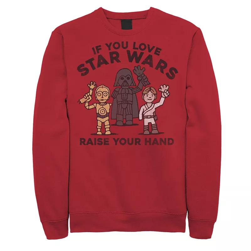 Men's Star Wars Raise Your Hands Doodle Sketch Sweatshirt,  Product Image