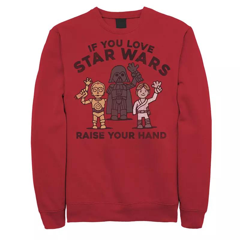 Men's Star Wars Raise Your Hands Doodle Sketch Sweatshirt,  Product Image