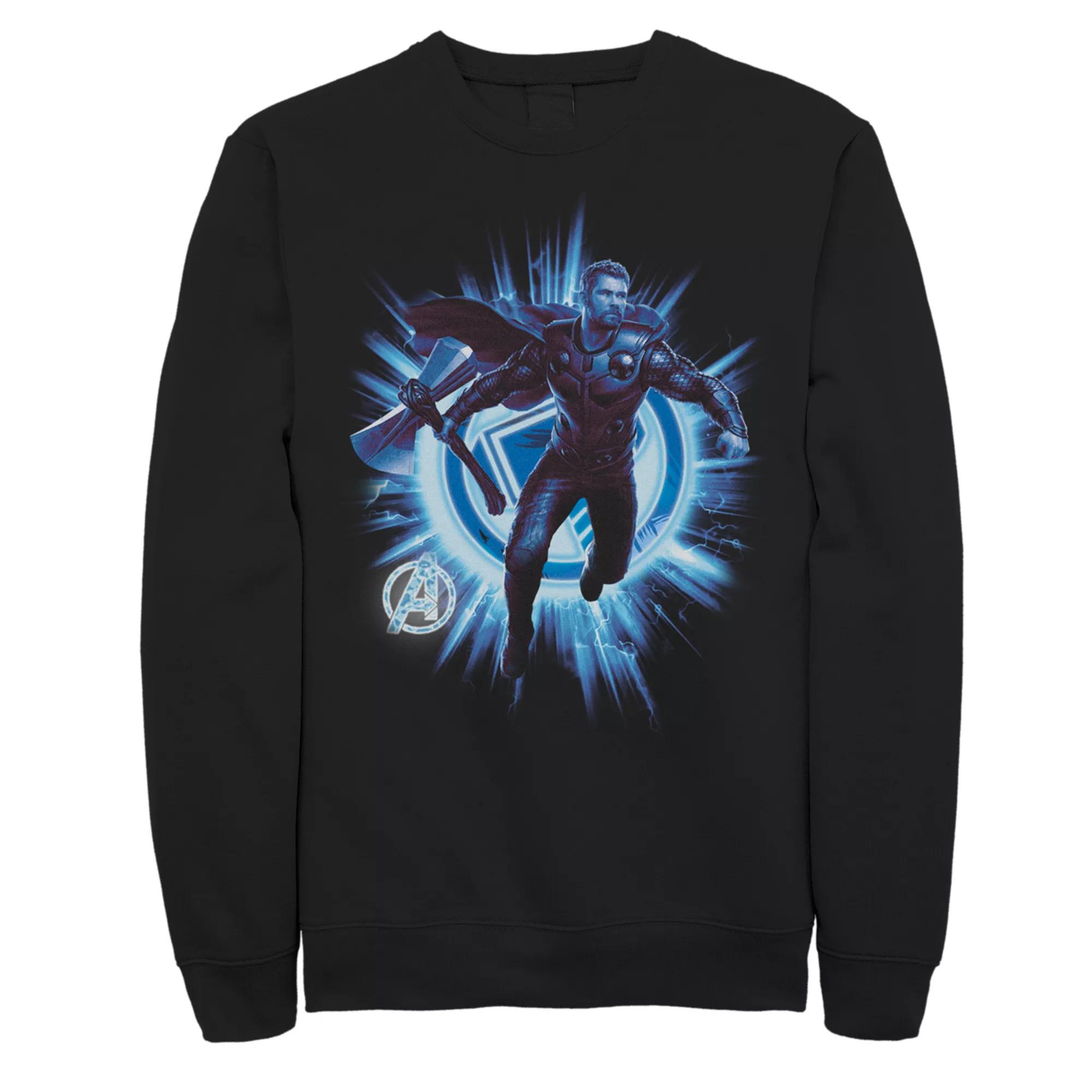 Men's Marvel Avengers Endgame Thor Lightning Fleece Top,  Product Image