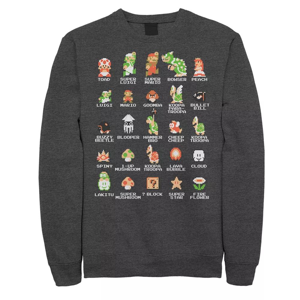 Men's Nintendo Pixel Cast Sweatshirt,  Product Image
