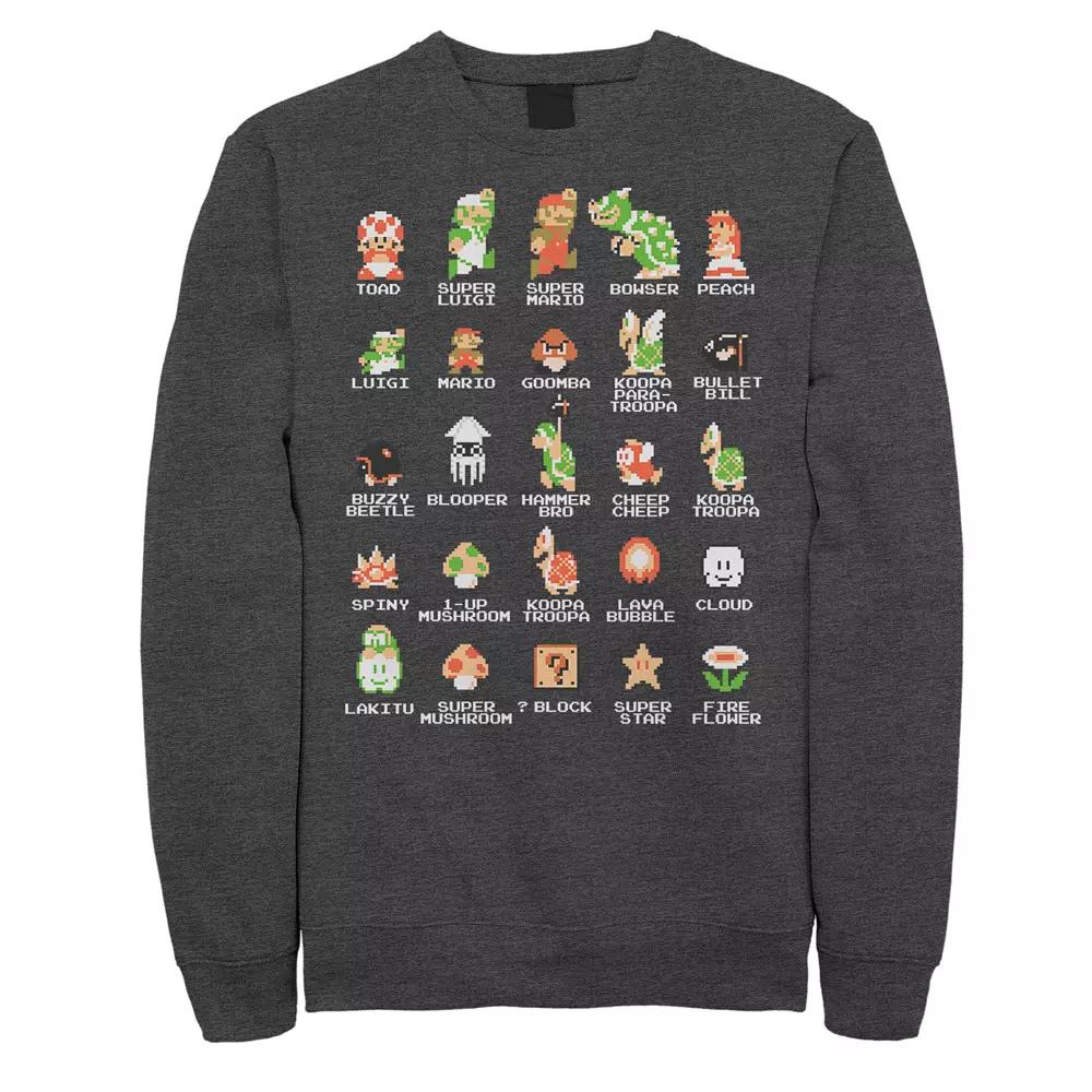 Men's Nintendo Pixel Cast Sweatshirt,  Product Image