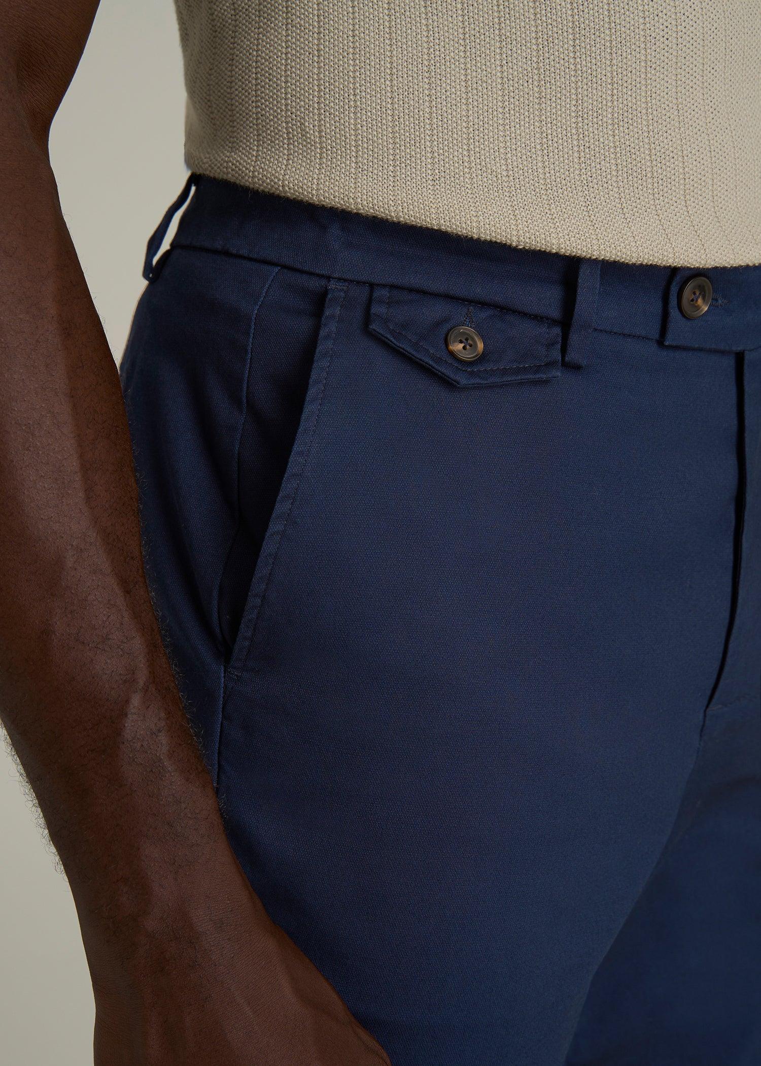 Refined Chinos for Tall Men in Navy Male Product Image