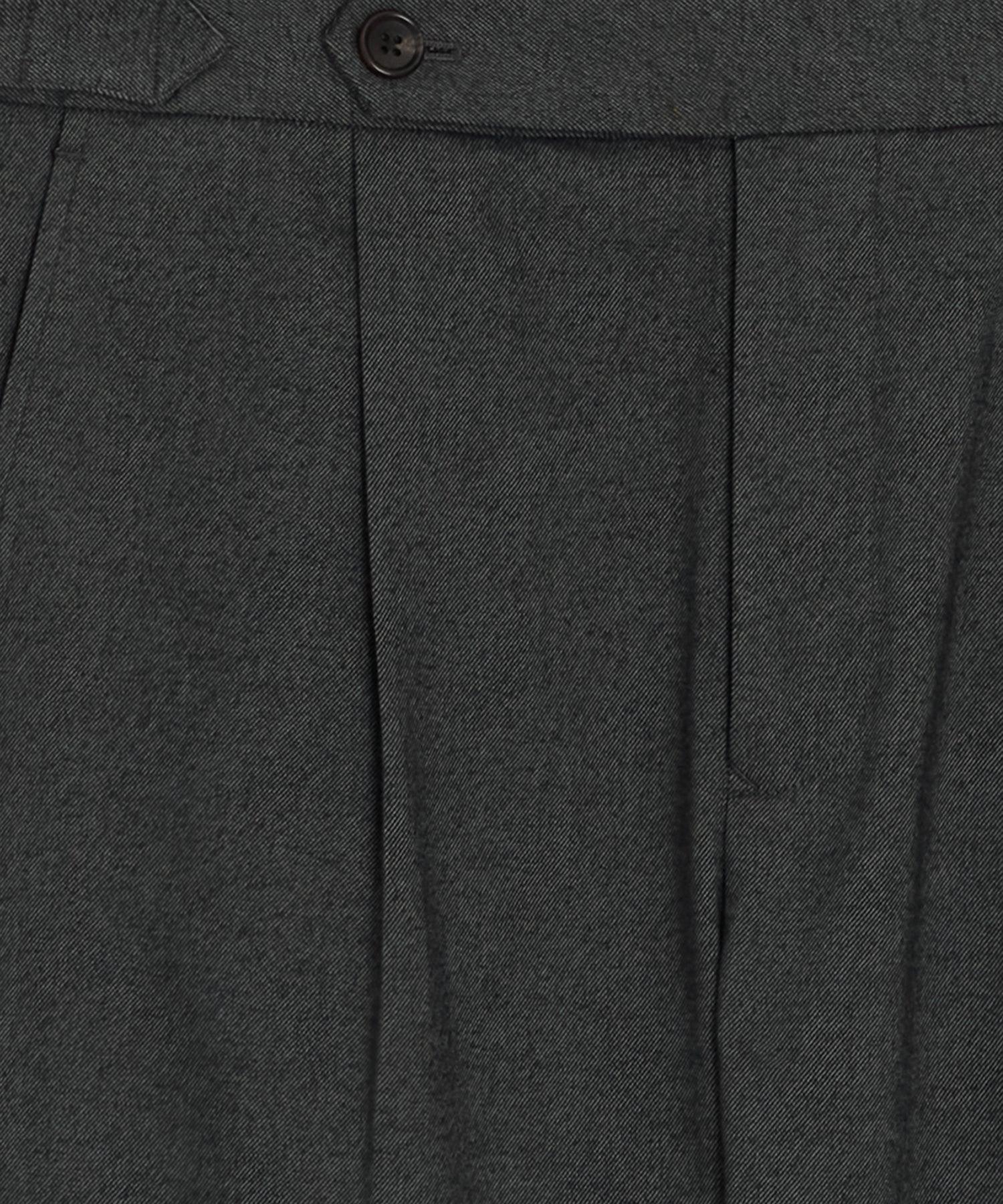 Italian Heathered Cotton Side Tab Trouser Product Image