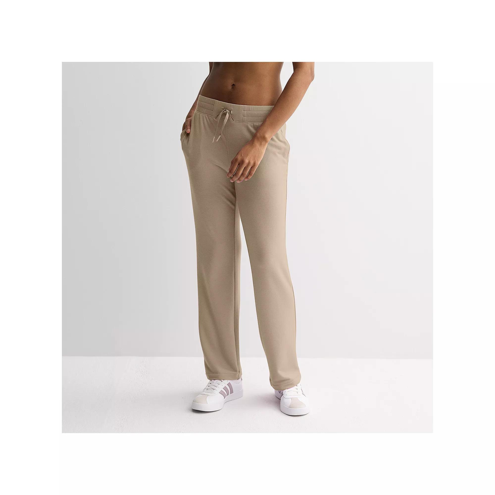 Women's Tek Gear® French Terry Open Hem Pant, Size: Large, Kalari Green Product Image