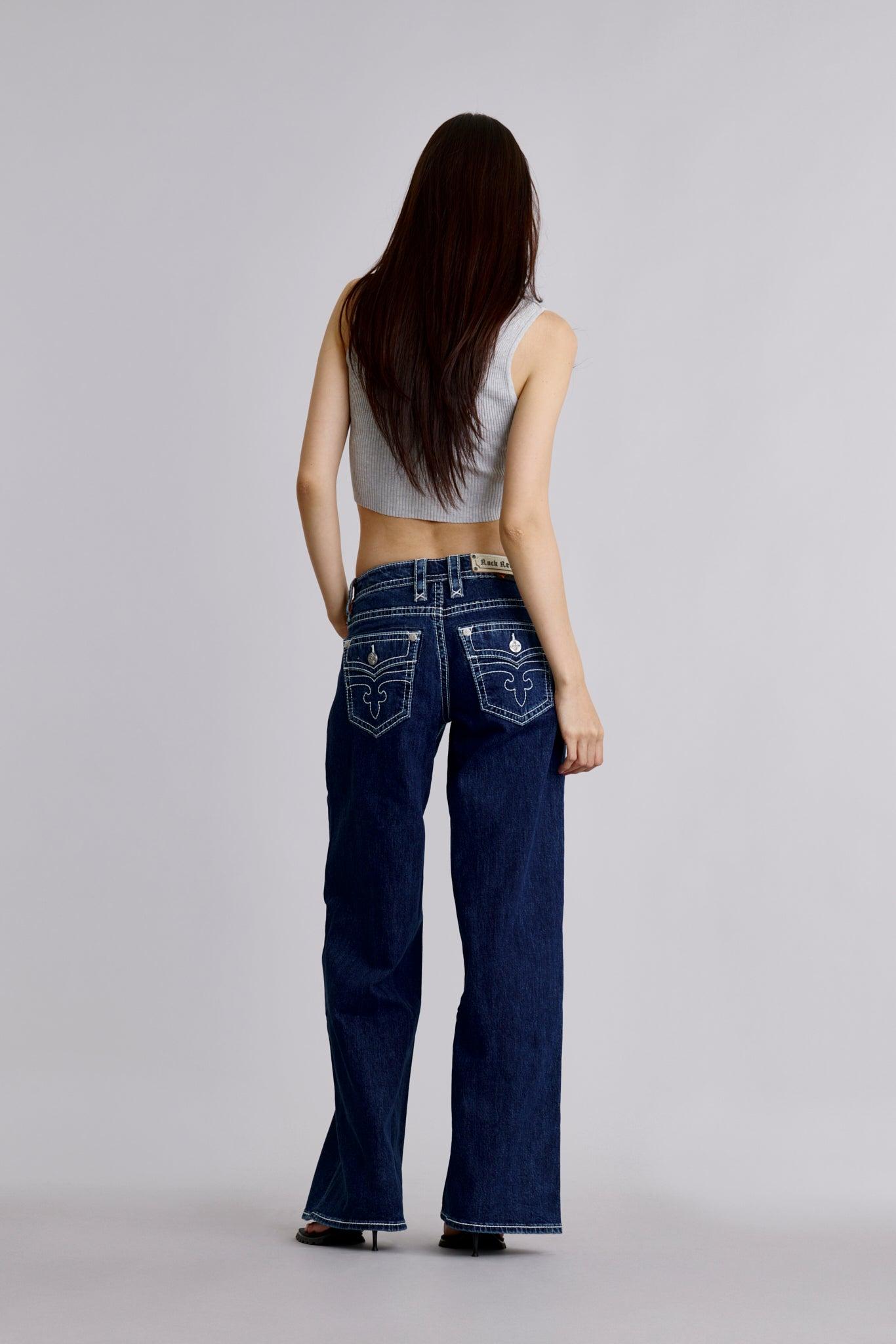 Lana Low-Rise Wide-Leg Jeans Female Product Image