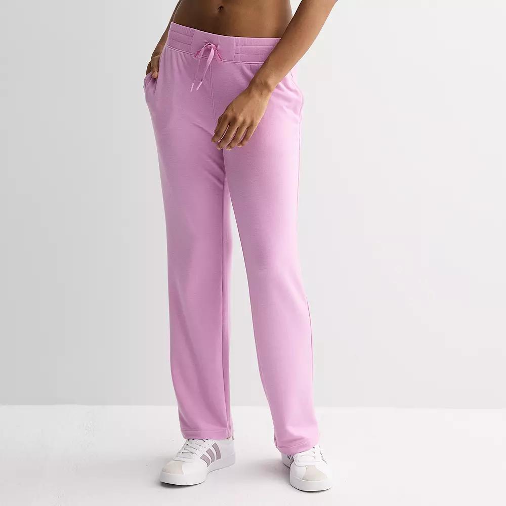 Women's Tek Gear® French Terry Open Hem Pant, Size: XXL, Purple Macaroon Product Image