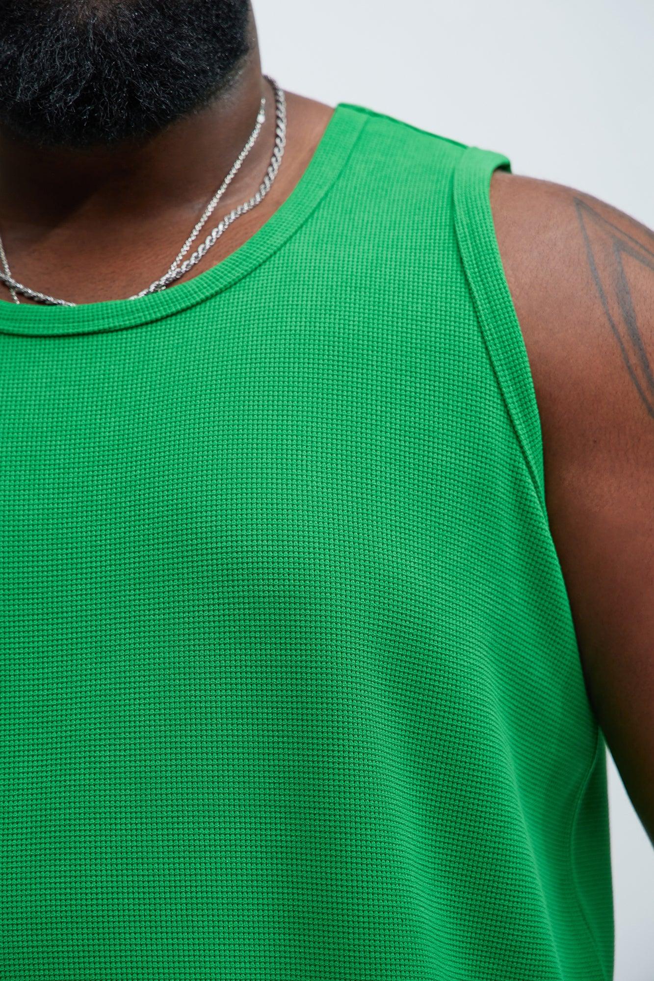 Cairo Textured Tank - Green Product Image