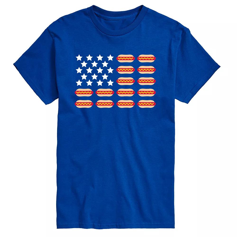 Big & Tall Hot Dog Flag Graphic Tee, Men's,  Product Image