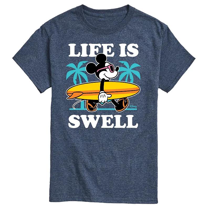 Disney's Mickey Mouse Men's Palm Trees "Life Is Swell" Graphic Tee,  Product Image