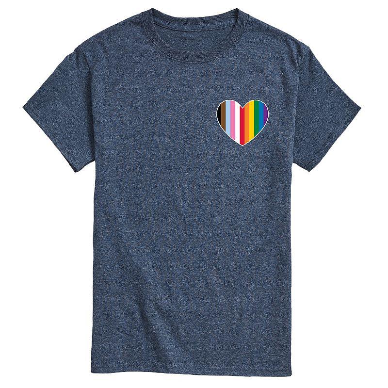 Big & Tall LGBTQ Flag Heart Graphic Tee, Men's,  Product Image