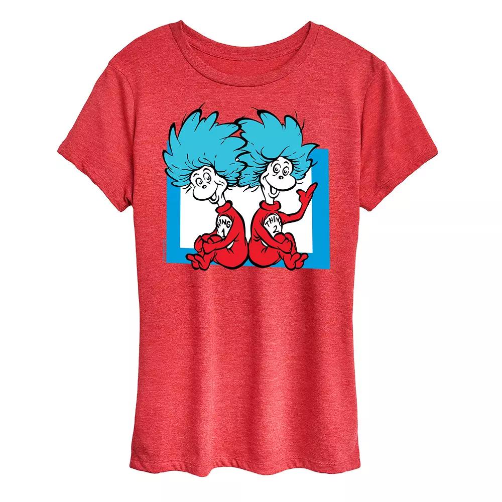Women's Dr. Seuss Things 1 And 2 Graphic Tee,  Product Image