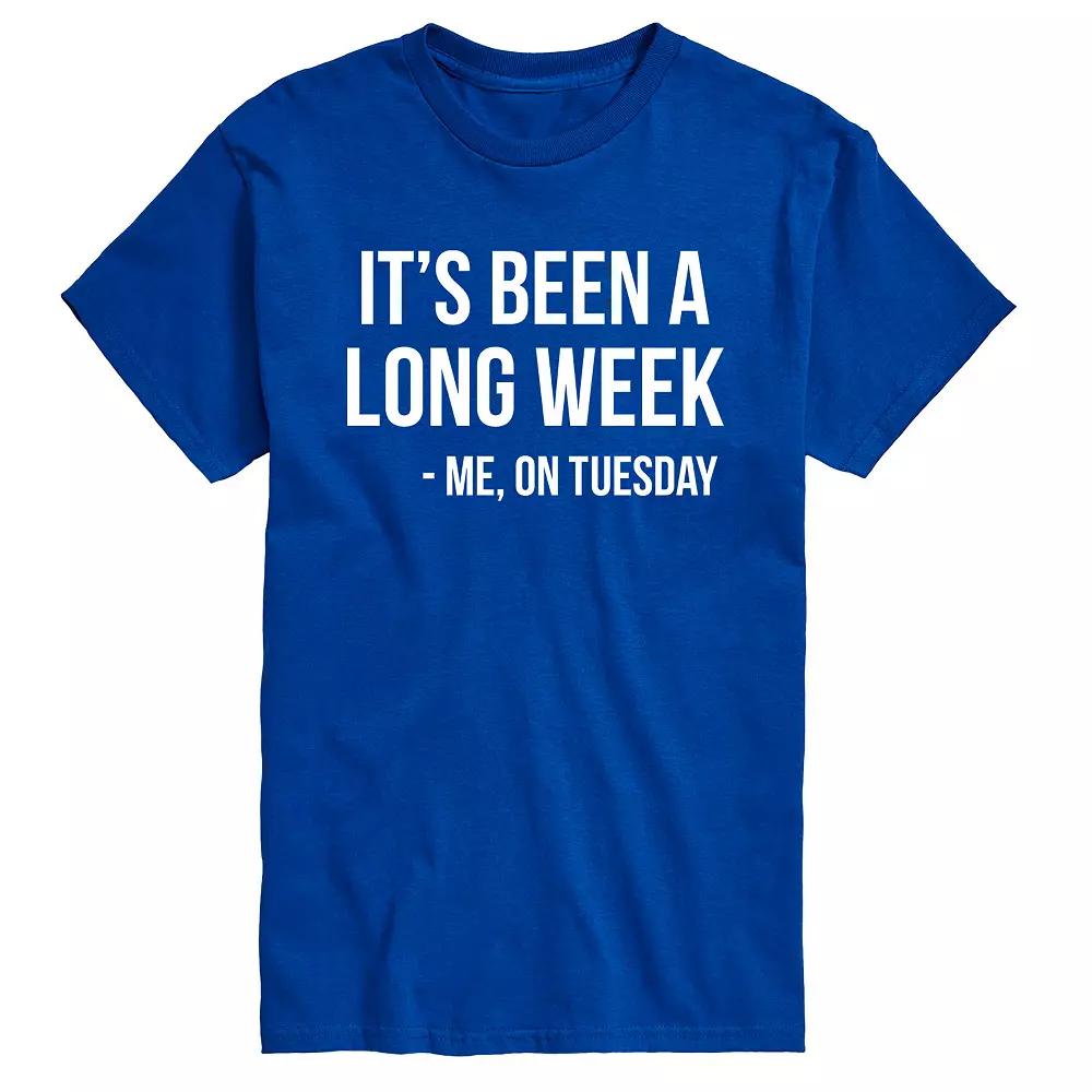 Big & Tall It's Been A Long Week Graphic Tee, Men's,  Product Image