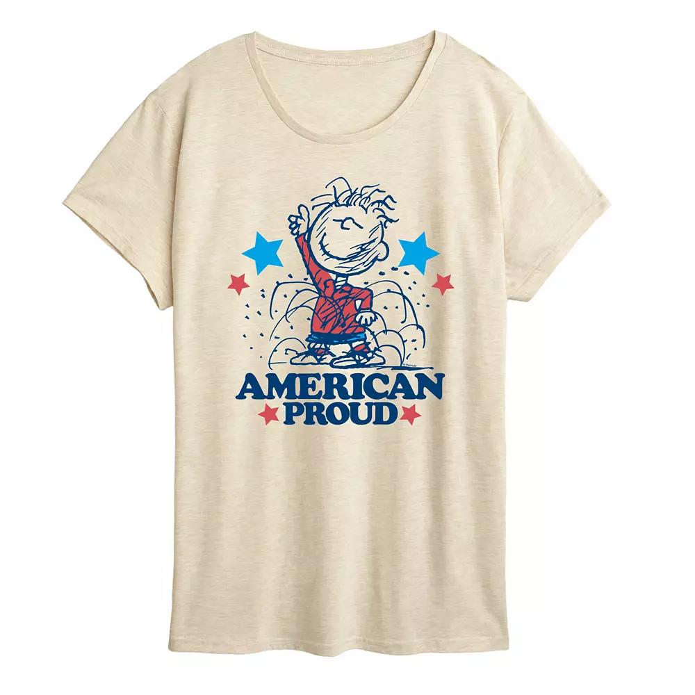 Women's Peanuts Pigpen American Proud Graphic Tee,  Product Image