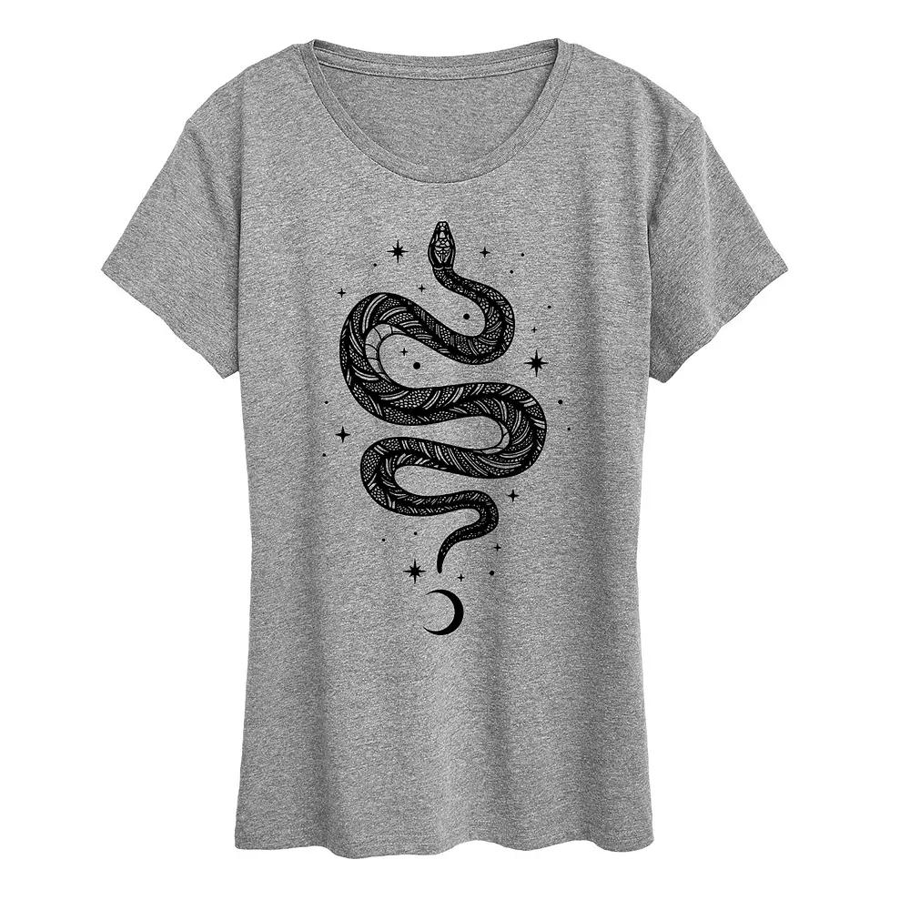 Women's Celestial Snake Graphic Tee,  Product Image
