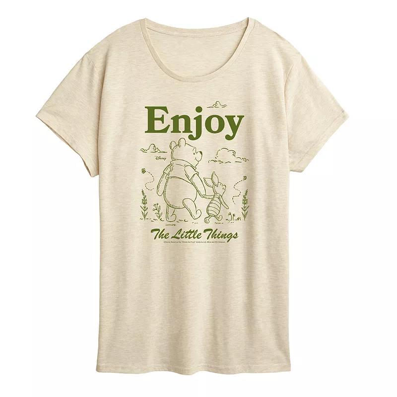 Disneys Winnie The Pooh Womens Little Things Graphic Graphic Tee Product Image