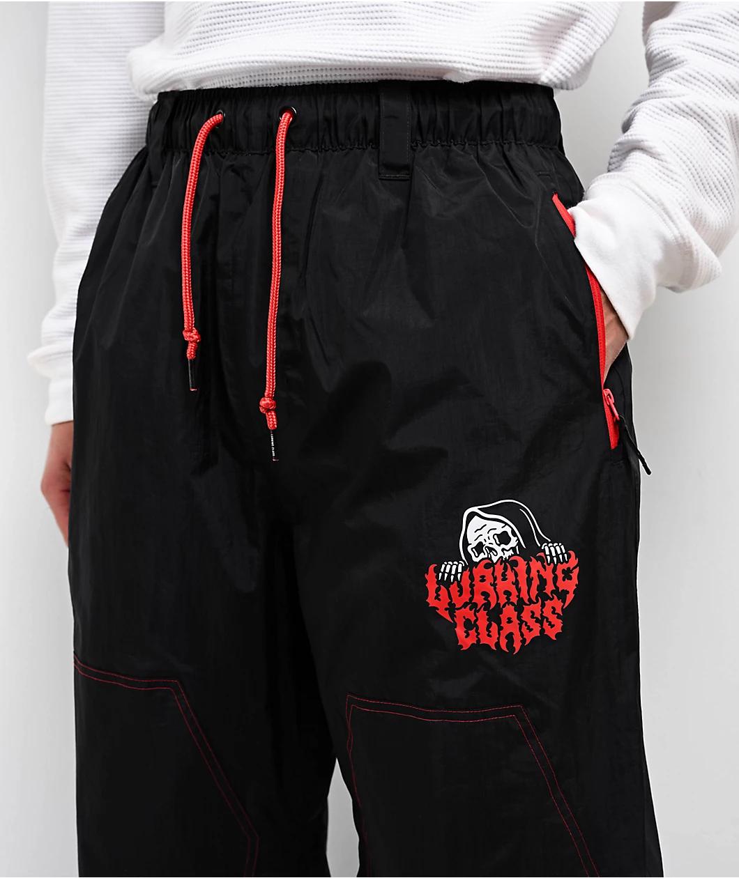 Lurking Class by Sketchy Tank Thorn Black & Poinsettia 10K Snowboard Pants Product Image
