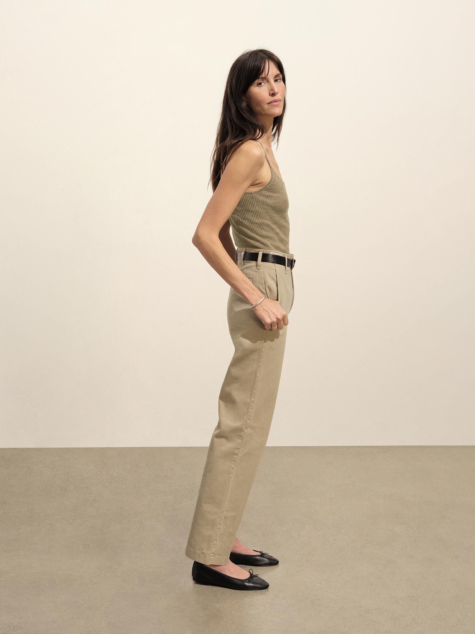 Willow Green Coastal Linen Camisole Product Image