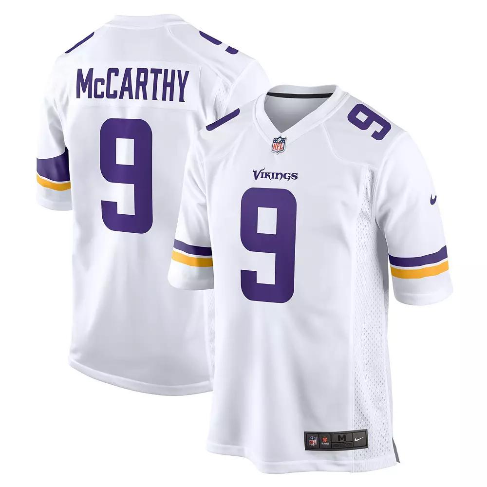 Men's Nike J.J. McCarthy  White Minnesota Vikings Game Jersey, Size: Small Product Image