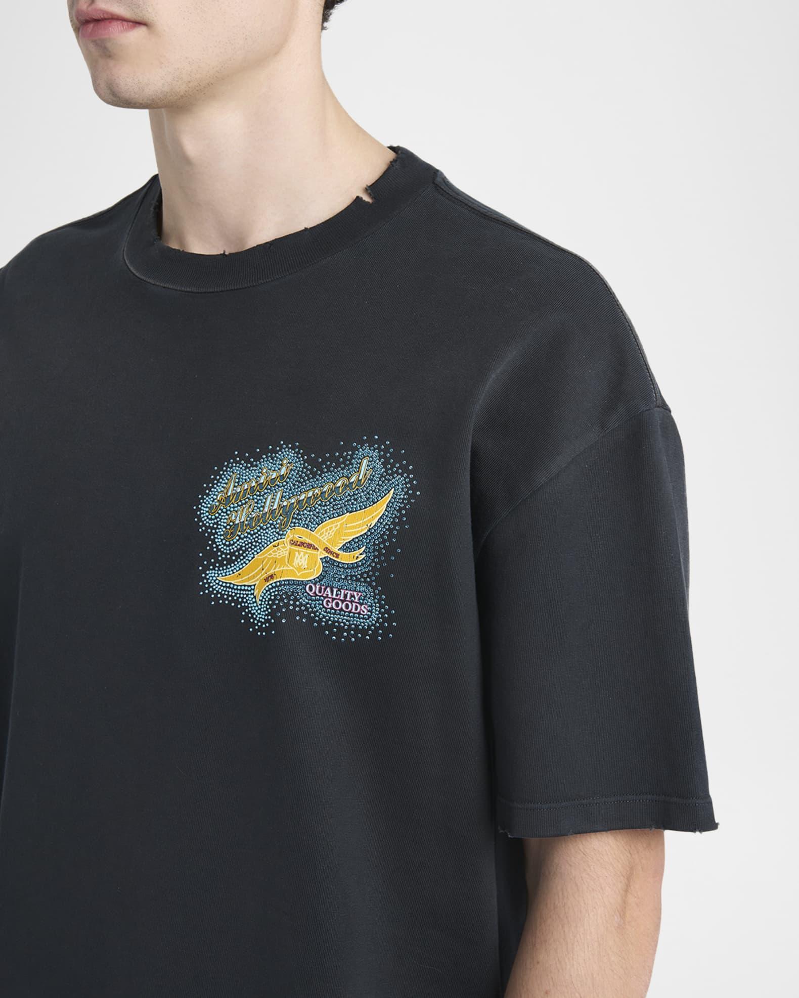 Men's Crystal Amiri Wings T-Shirt Product Image