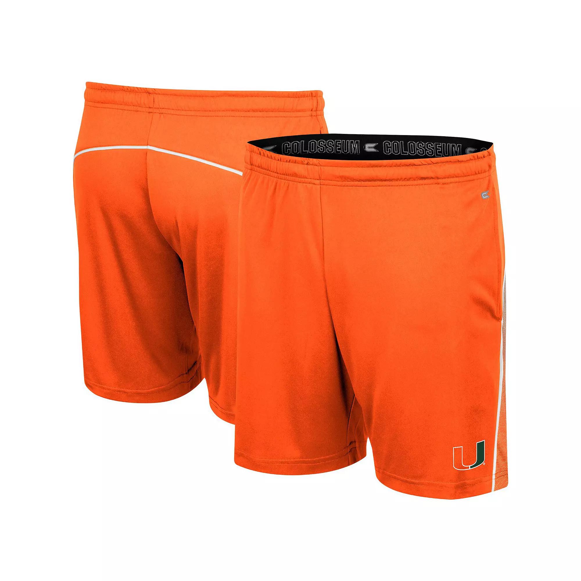 Men's Colosseum Orange Miami Hurricanes Laws of Physics Shorts, Size: Medium Product Image