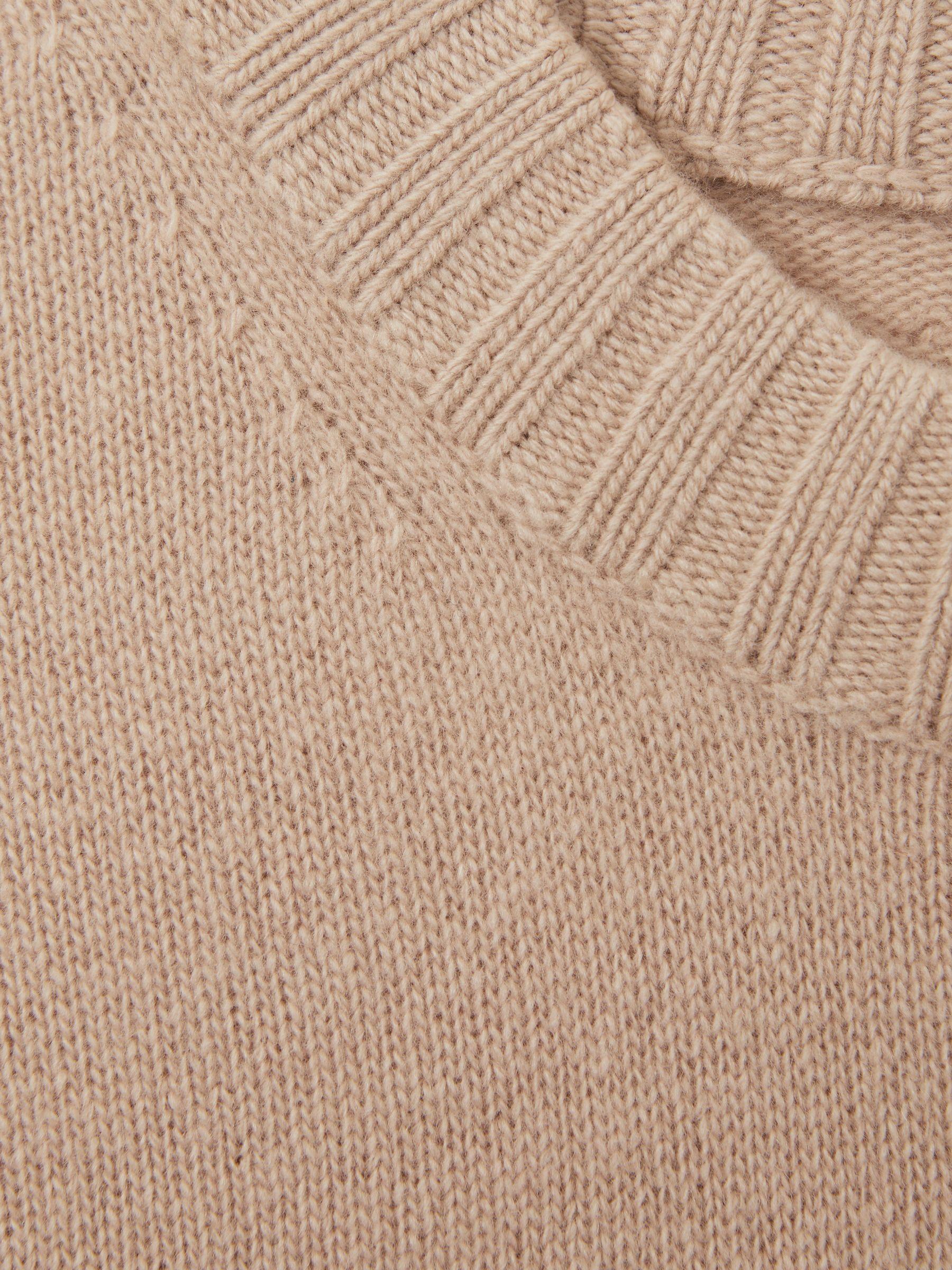 Wool-Cashmere Crew Neck Jumper in Mink Product Image