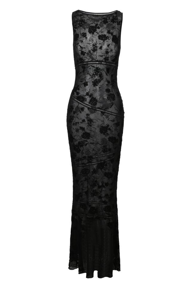 VENETIA MAXI DRESS - BLACK Product Image