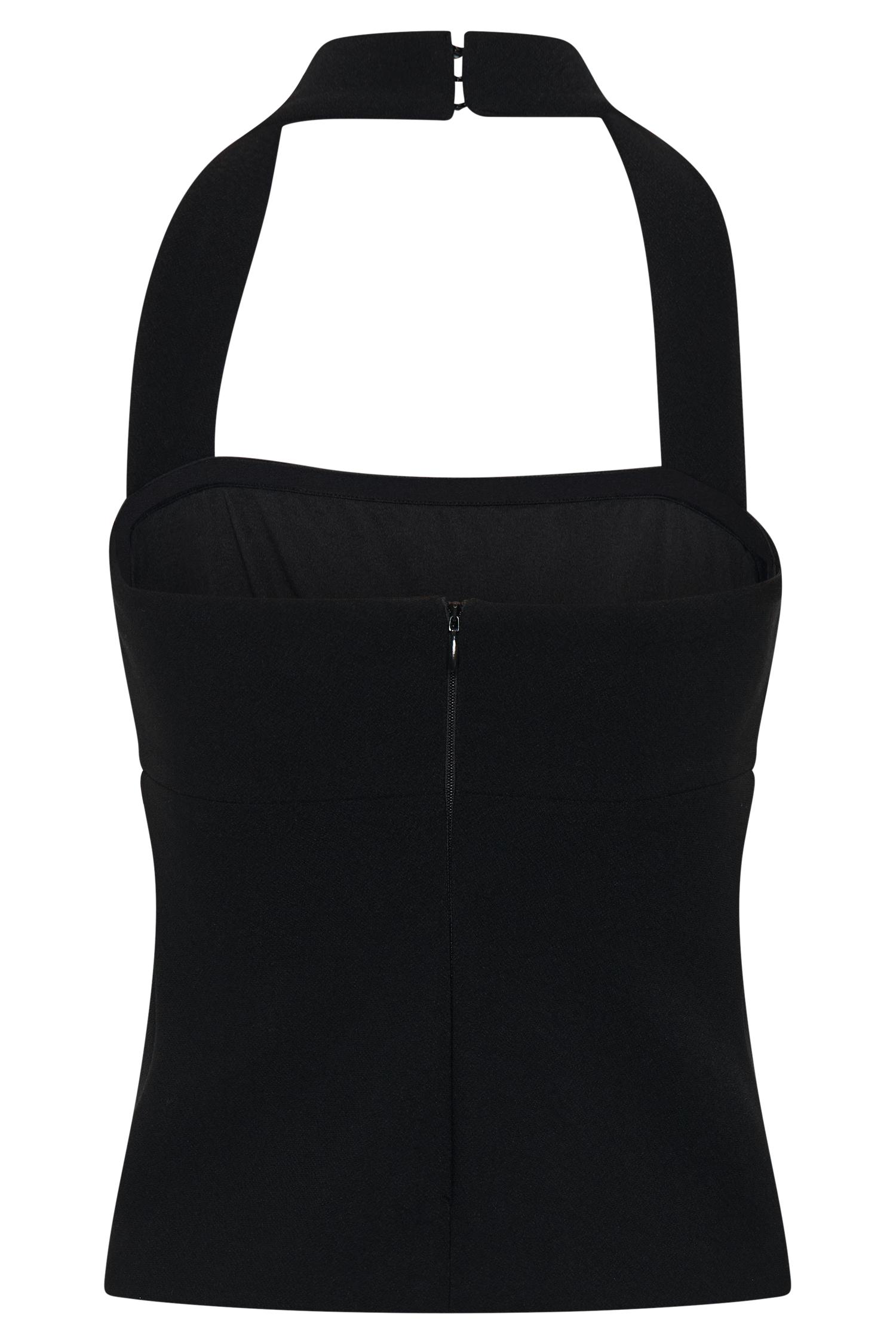 Amelita Suiting Halter Top - Black Product Image
