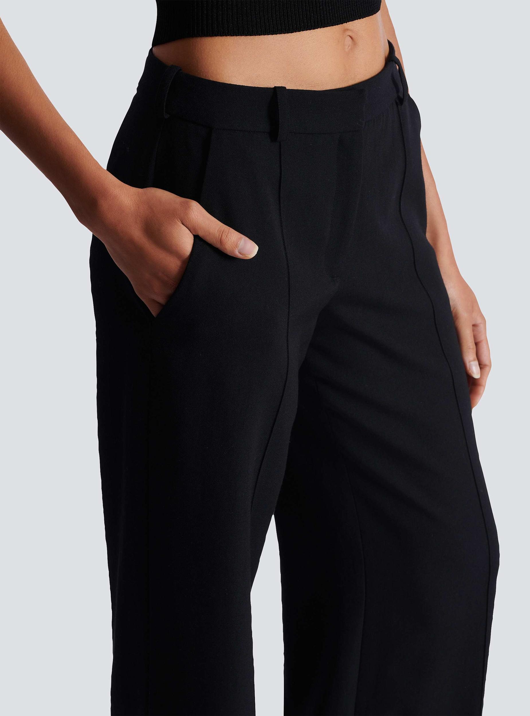 Tailored grain de poudre trousers Product Image